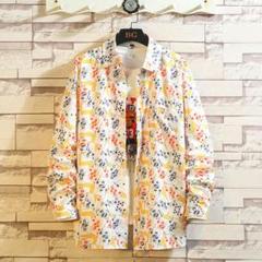 シャツカジュアルシャツメンズシャツメンズ春服 長袖シャツスリムシャツトップス春物