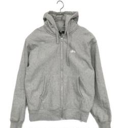 STUSSY ロゴ ジップパーカー