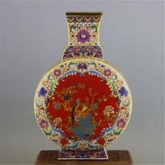 大清雍正琺瑯彩花鳥紋扁瓶 景徳鎮 陶磁器 現代工芸品 美術品 置物 m41629094017_1.jpg?1701503957
