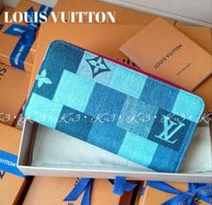 LOUIS VUITTON 長財布/ ジッピーウォレット/デニム パッチワーク LOUIS VUITTON 長財布/ ジッピーウォレット/デニム パッチワーク