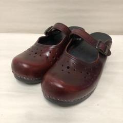 サニタメリージェーンサンダルサボ赤茶39程度良