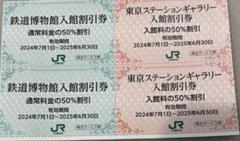 JR東日本株主優待券 鉄道博物館＆東京ステーションギャラリー　各2枚セットのサムネイル