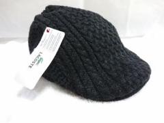 LACOSTEハンチング黒 フリーサイズ 新品未使用