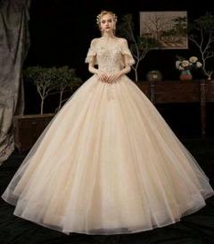 新作 ウェディングドレス 結婚式 上品 花嫁 二次会