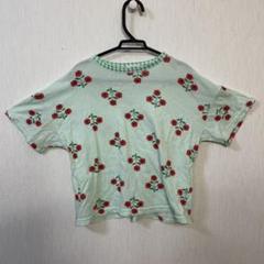 韓国子供服 花柄 緑 パステル 100cm キッズ服