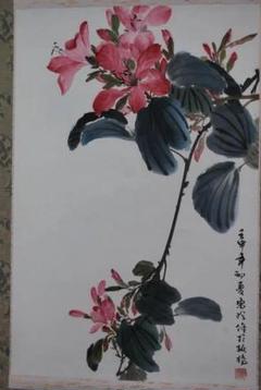 作者不詳/初夏花図/ツツジ/掛軸/名家伝来/K-357　J 作者不詳/初夏花図/ツツジ/掛軸/名家伝来/K-357 J - メルカリ