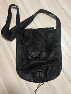 ディオールオム 04SS ブラックレザー ショルダーバッグ エディ期 ディオールオム 04SS ブラックレザー ショルダーバッグ エディ期