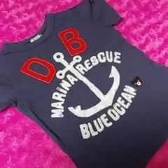 ミキハウス ダブルB マリン 半袖Tシャツ 120