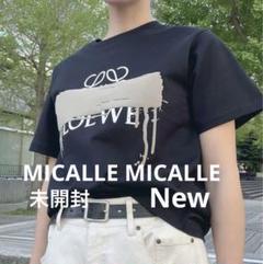 ♡新品♡タグ付きMICALLE MICALLE パロディプリント Tシャツ S黒