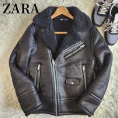 大幅値下げしました‼️ZARAムートンボアジャケット 美品 ZARA ムートン ボア ジャケット デニム S（☆ドイツ発*ZARA