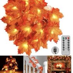 毎年使えるリーフガーランド】 クリスマス ハロウィン 飾り 飾り付け 装飾