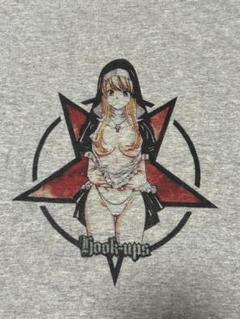 HOOKUPS　フックアップス　エロT　ブートレグ　リンガーTシャツ　グレーのサムネイル