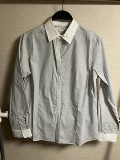 【ユニクロUNIQLO】ストライプ 長袖シャツ ゆったりXL