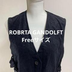 ROBERTA GANDOLFI黒いノースリーブベストF ファッション