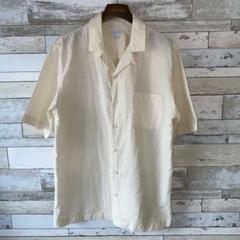SUNSPEL コットンリネン オープンカラーシャツ sizeM ポルトガル