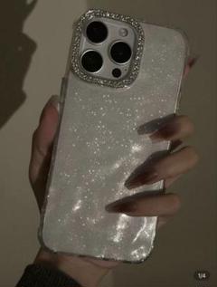 ラメ入り透明ソフトケース（iPhone用）
