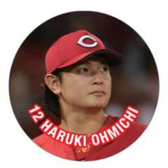 カープフォト缶バッジ大道温貴投手！完売品！