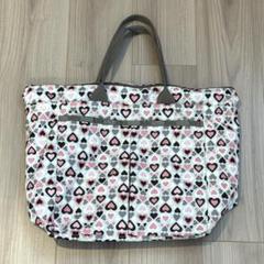 【M】レスポートサック♡ ハート柄トートバッグ 未使用　美品 M】レスポートサック♡ ハート柄トートバッグ 未使用 美品