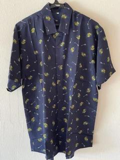 シルク素材　半袖シャツ Lサイズ　美品