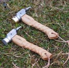 ペグハンマー ハンマー　ステンレス　コンパクト　名栗加工　テント　工具のサムネイル