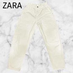 ＊ZARA＊ザラ【S】ホワイトシャーリングカジュアルデニム ウエストゴム