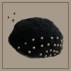 ＣＡ４ＬＡ　黒ファーの変形　ベレー帽　トーク帽 リボン付き LUNA(ONESIZE BROWN): ベレー｜帽子通販｜CA4LA（カシラ）公式