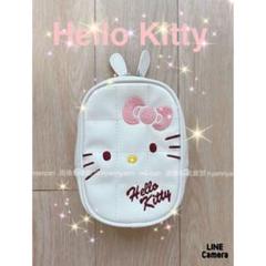 ハローキティ キティちゃん キルティング パールホワイト ポーチ キルト