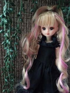 ハッシュタグリカちゃん　パープルメッシュ　usedカスタム
