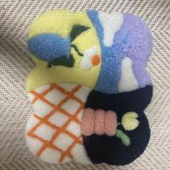 カラフル雲型ラグ
