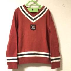 POLO byラルフローレン　エンブレムスウェット赤130サイズ