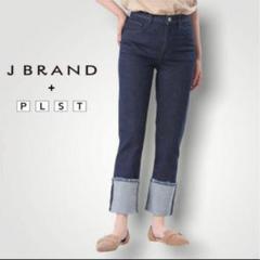 J BRAND for PLST ワイドロールアップデニムパンツ23 プラステ