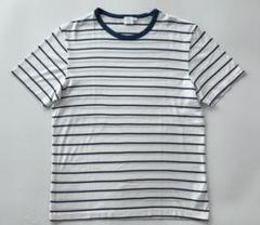 SUNSPEL 英国製 半袖ボーダーTシャツ M ブルー×ホワイト