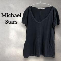 Michael Stars Vネック 半袖Tシャツ ブラック 黒