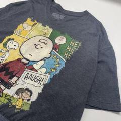 PEANUTS チャーリー・ブラウン キャラTシャツ ダークグレー XL