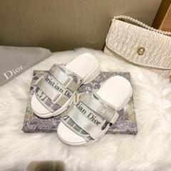 Christian Dior ビーチサンダル ホワイト