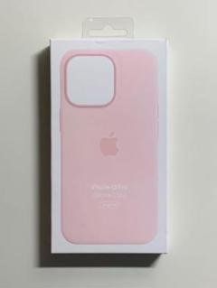 【新品】純正 iPhone 13 Pro シリコンケース・チョークピンク①