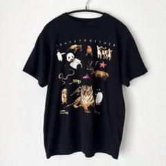 【古着】ナショナルジオグラフィック 半袖Tシャツ・プリントT・黒・ブラック・動物のサムネイル