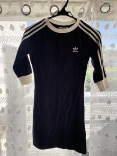 adidas ブラック ジップアップ ミニワンピース adidas - adidas アディダス ミニワンピースの通販 by momo's