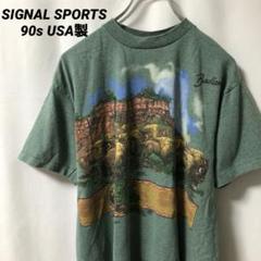 N-4850 90s SIGNAL SPORTS USA製 アニマルTシャツ M
