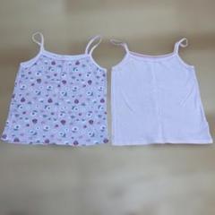 UNIQLO コットンメッシュキャミソール 110サイズ 2枚セット