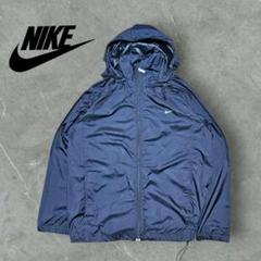 00年代 NIKE ナイキ ナイロンジャケット　パーカー 刺繍ロゴ ドローコード