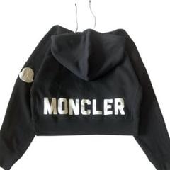 【美品】モンクレール 2020 クロップドパーカー バックロゴデザイン ワッペン