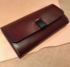大人気!イタリアンレザー 本革 レザー 長財布 メンズ レディース ハンドメイド