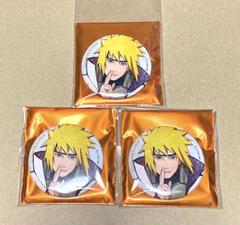 NARUTO 波風ミナト 缶バッジ 3点 ベースヤードトーキョー