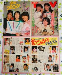おニャン子クラブ　河合その子　1985年〜大量　切り抜き　ファイル　2冊120P おニャン子クラブ河合その子1985年〜大量切り抜きファイル2冊120P
