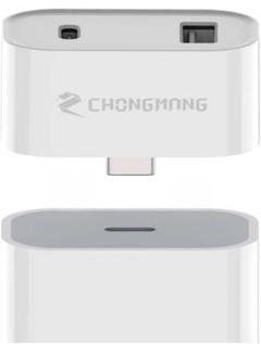 USB C-USBメス2で1コンバーターアダプターType C 20W