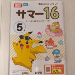 サマー16 5年ドリル 国語・算数