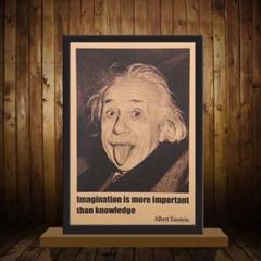 希少】アインシュタイン、ホピ族額入りポスター EINSTEIN HOPI