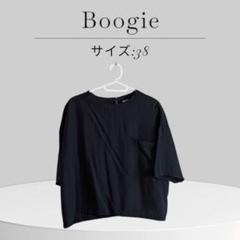 美品Boogie ネイビー ブラウス 短丈　ゆったり　夏　涼しい