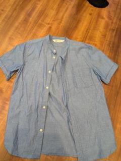 H&M 半袖ボタンダウンシャツ 青　キッズ　US10-11Y